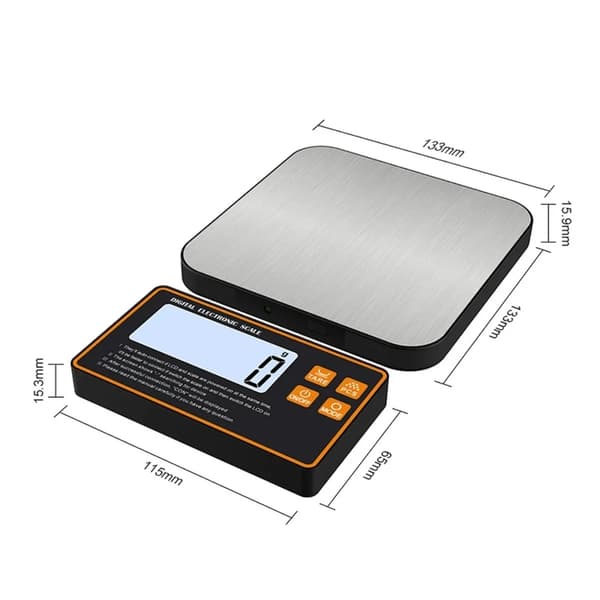 Vaaka kaksoisalustalla, 5 kg ja 500 g