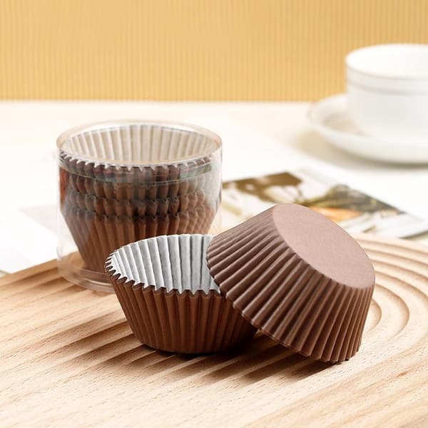 1000 st Cupcakeformar Muffinsformar Bakformar Fettbeständiga Foder Gula-1000 st