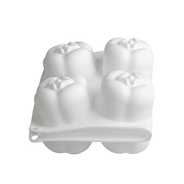 8-hulls silikonkakeform for feriebar og kafébaking og dekorering