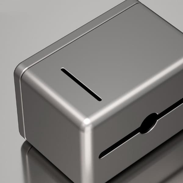 Sugpropp Pappershållare Väggmonterad Pappersbox Rulldispenser Box Grå