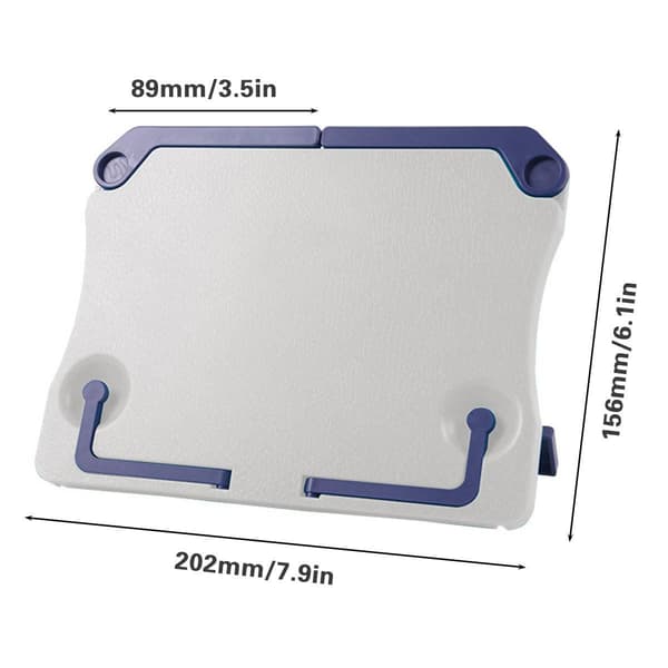 Letvægts bærbar justerbar bogholder i plast Noderholder 202x156mm 5(12)