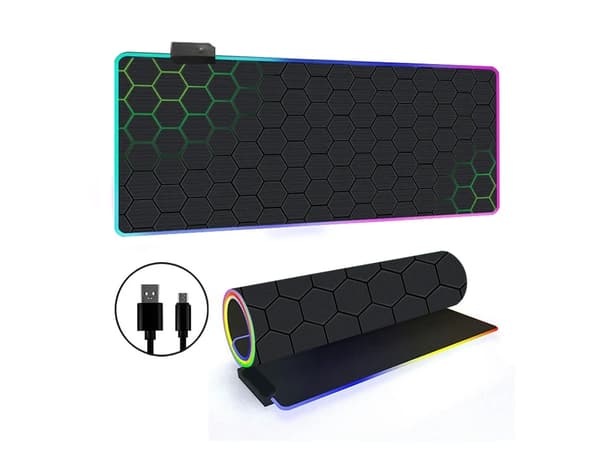 Musematte med 14 RGB-lysmoduser og sklisikker base (stil 7, 300*700*3 mm)