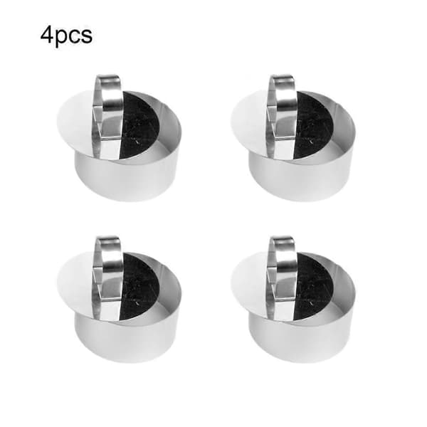 4 Stykker Kageform Sortiment Non-stick Mousseform Bageværktøj Round