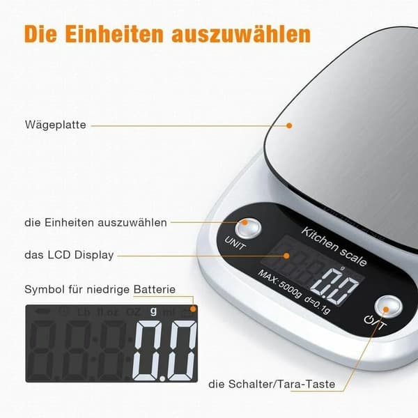 Precisionsvåg 0,01 g/1 kg med LCD-display