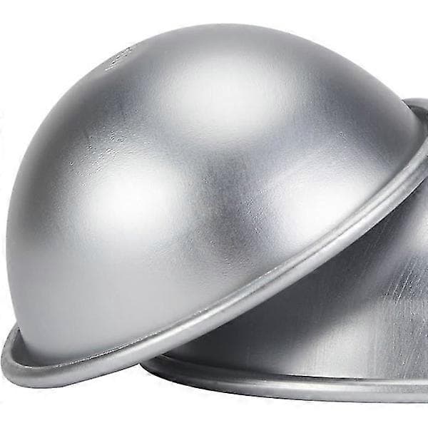 4 st 8 cm Halvsfäriska Kakformar i Aluminium
