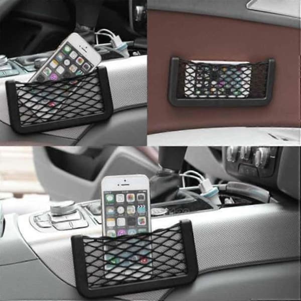 Universal Side Bag Opbevaring Elastisk Netpose Telefonholder Organizer