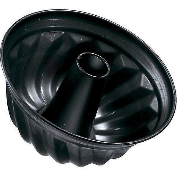 Gresskarkakeform 24 cm, rustfritt stål, metallisk svart