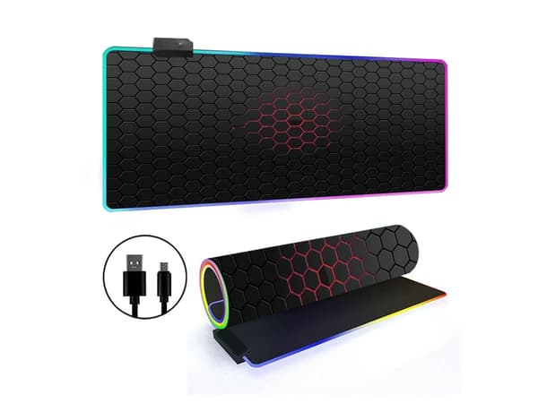 Musematte med 14 RGB-lysmoduser og sklisikker base (stil 13, 300*800*3 mm)