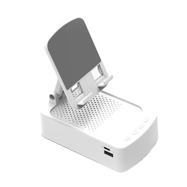 Pidike Bluetooth-soitin matkapuhelimen pidike Bluetooth-kaiutinjalusta white