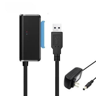 SATA til USB 3.0 Adapterkabel til 2,5/3,5 tommer SSD HDD, Ekstern Harddisk Konverter