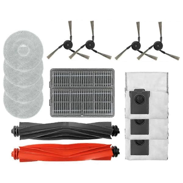 Reservedele til X40Pro Ultra robotstøvsuger, hovedbørste, HEPA-filter, sidebørste, moppeklud, støvpose