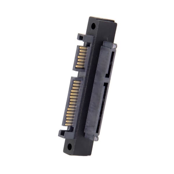 SATA 7+15 Pin 90 Graders Adapter, Han til Hun, til Harddiskforbindelse