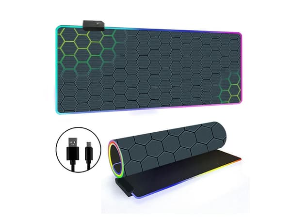 Musematte med 14 RGB-lysmoduser og sklisikker base (stil 9, 300*700*3 mm)