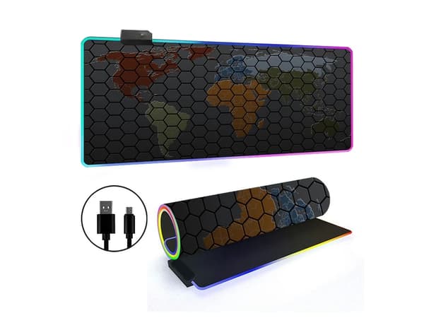 Musematte med 14 RGB-lysmoduser og sklisikker base (stil 12, 300*800*3 mm)