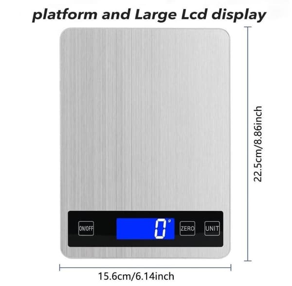 1g Digital Køkkenvægt, LCD-display, Bærbar