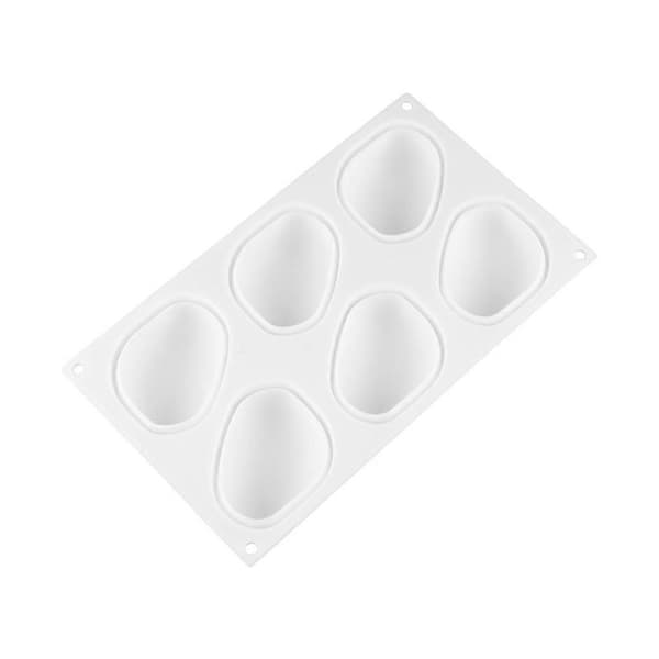 6-hulls brostein silikonform brød bakeutstyr non-stick form bryllup