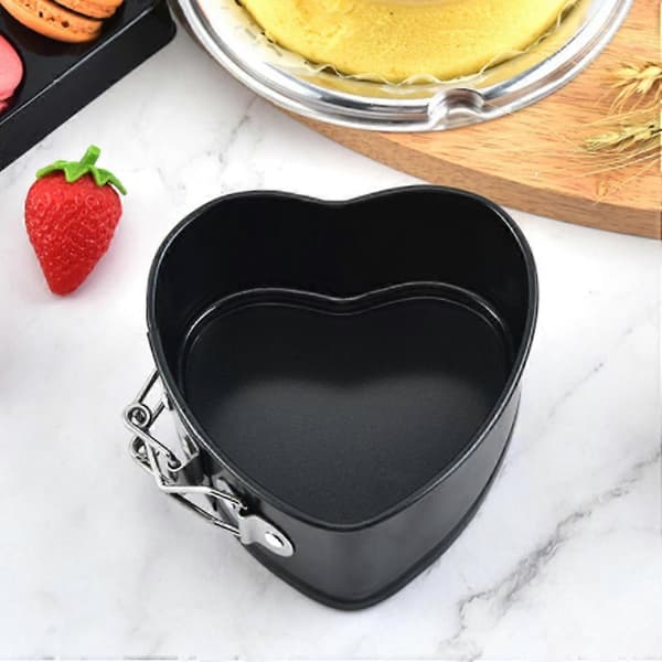 Kulstofstål Hjerteforme Kageform Bageplade Køkkenredskaber Non-stick