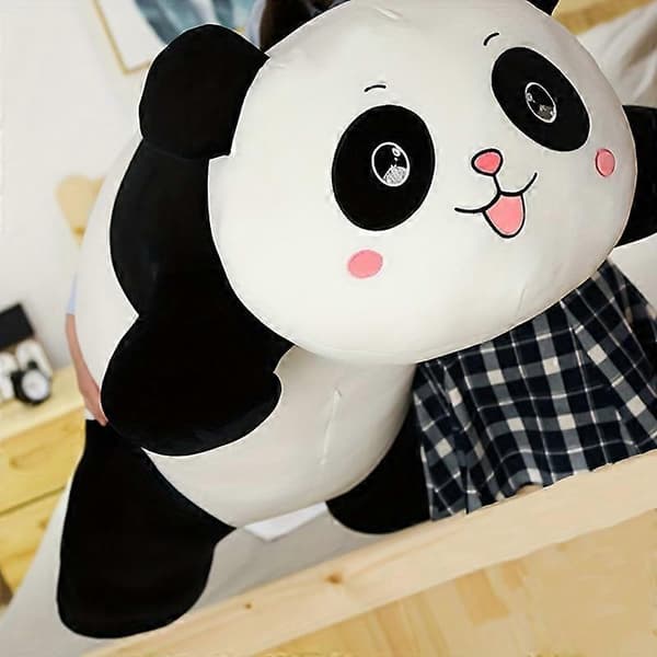 Panda docka sovkudde stor plyschleksak flickvän födelsedagspresent docka