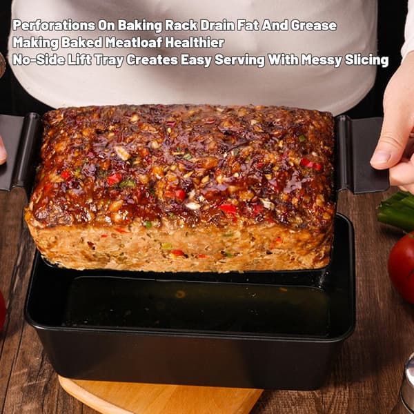Non-stick brødform med dreneringsbrett for kjøkkenbaking