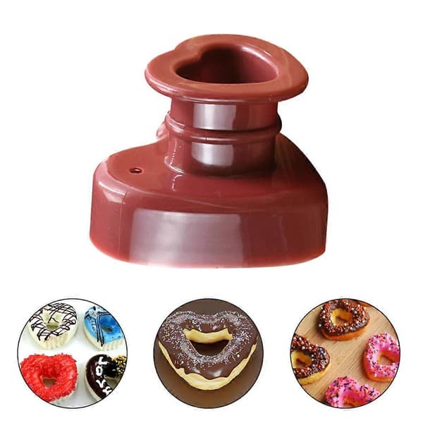 Kakeform Smultring Kjeks Brød Maker Form Plast Hjerte DIY Dessert Cookie Bakeri Bakeutstyr