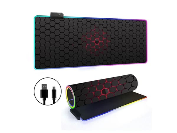 Musematte med 14 RGB-lysmoduser og sklisikker base (stil 3, 300*600*3 mm)