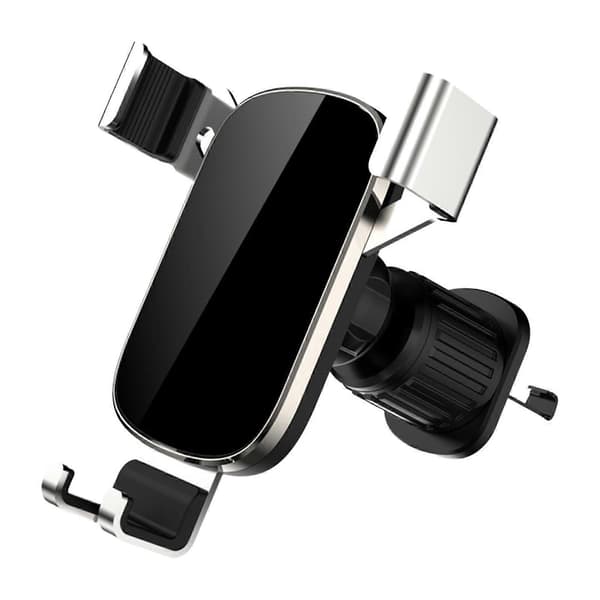 Pålitelig biltelefonholder med stabil krok håndfri brakett for sikkert og solid grep Black and Silver