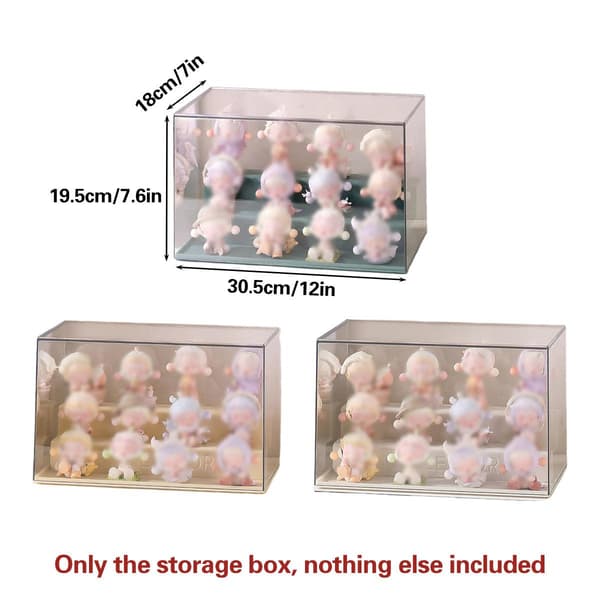 Blind Box Förvaringsställ Transparent Akryl Samlarobjekt Displayfodral Gul