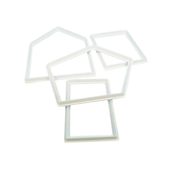 4 stk. Husdyrformede småkageforme Kiksforme Plastikforme Fondantkage DIY Bageværktøj