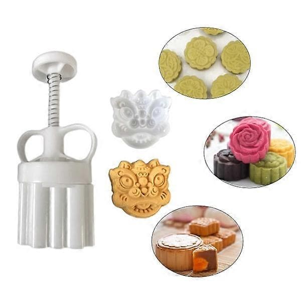 75g Løve Mooncake Forme DIY Bagning Plastik