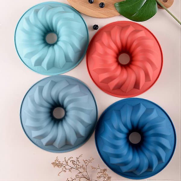 Silikone Chiffon Kageform Erstatning Lugtfri Bageplade Tilbehør Blue