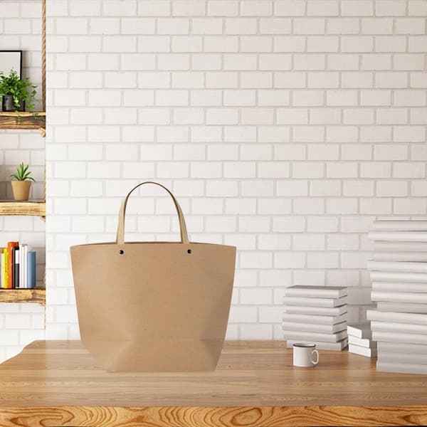 10 st Båtformade papperskassar Presentpåsar Shoppingväskor för Kläder Återvinningsbara Vita