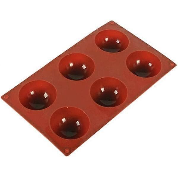 3-pack 6-håls silikonbakformar, non-stick BPA-fria
