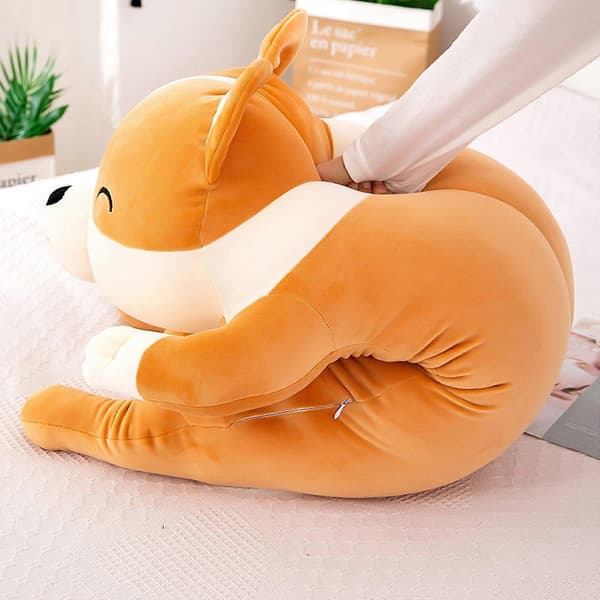 Corgi-pehmolelu tyyny pehmeä juhlamalli
