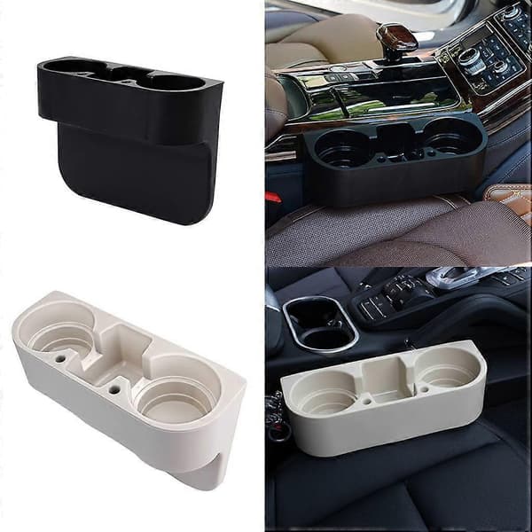 3-i-1 Bilkoppholder Plast Bilsete Gap Organizer Telefonholder Drikkeoppbevaringsboks