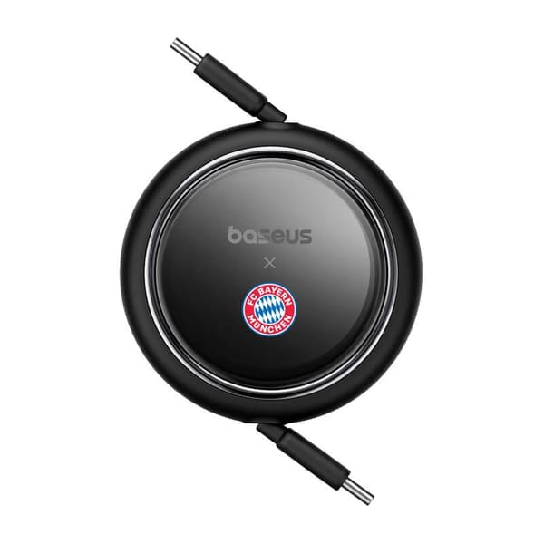 Baseus USB-C til USB-C 100W Ladekabel, Svart, 100cm, Justerbar Lengde, Hurtiglading