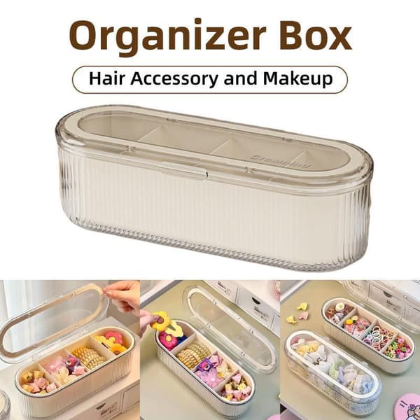 Stor Förvaringslåda med Lock Organizer Multi Fack Organizer Behållare