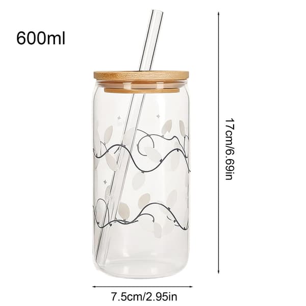 Fargeskiftende julekaffekopp, gjenbrukbart glass, 17 cm juleservise
