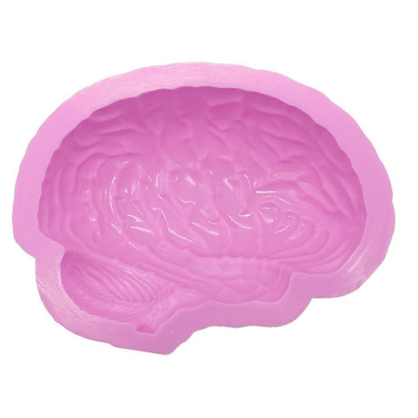 Menneskehjerneformet bageform i silikone Halloween kageform budding Jello dessert brødform