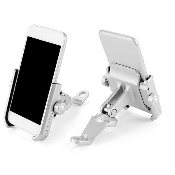 Universell Elektrisk Motorcykel Styrmonterad Telefonhållare Ställ Support Handlebar-Silver
