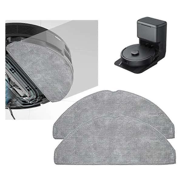 Moppeklude reservedel til L60 robotstøvsuger, mikrofiber moppepude vaskbare moppeklude tilbehør