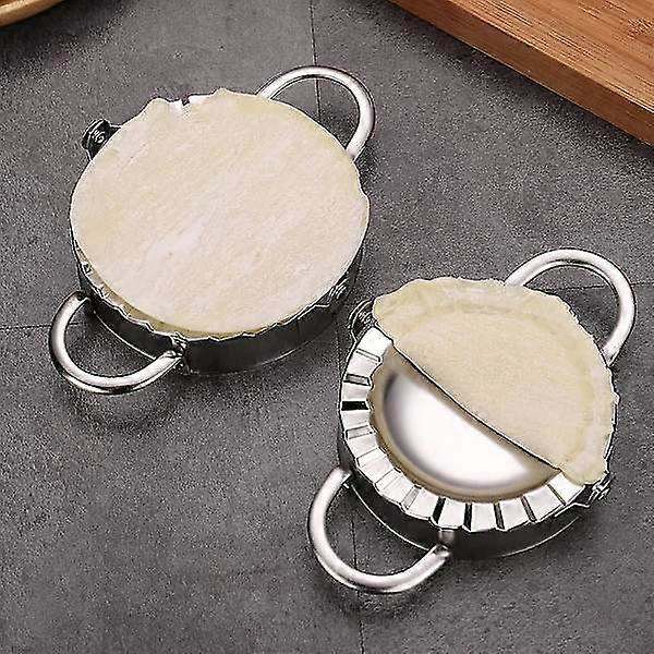 Dumpling Maker Kit i Rostfritt Stål - 3 Formar & Bakmatta