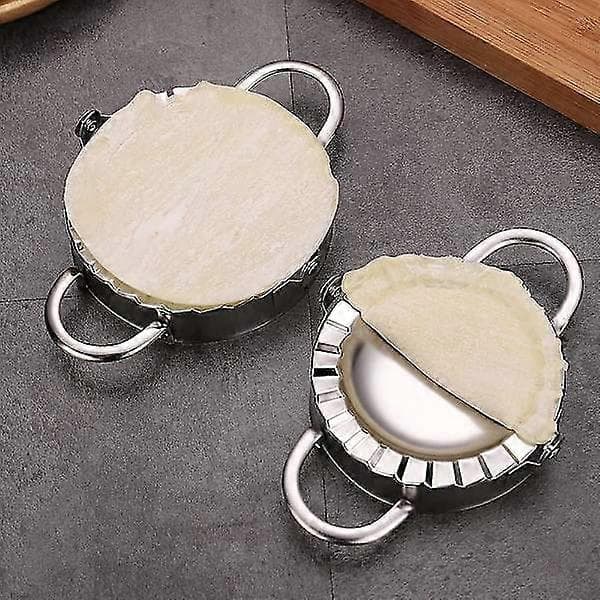Dumpling Maker Kit i Rustfritt Stål - 3 Former og Bakematte