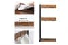 Træ krusholder Kaffekop Displayhylde Dobbeltlags Roterende Holder Organizer