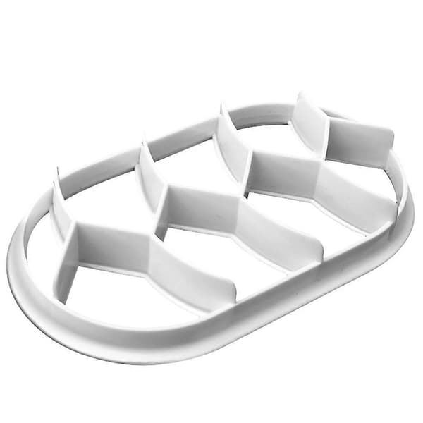 2 st Brödformar Plastformar för formning Non-stick Återanvändbara Baktillbehör White