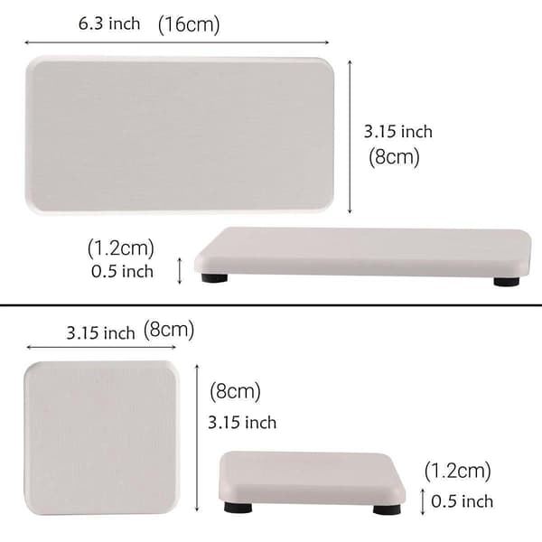 4 st/set Vattenabsorberande Diatomitbricka Kiselgur Kök Tvålkopp