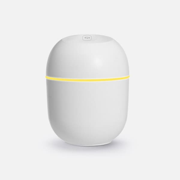 Ultralyd luftfukter Mini bærbar eterisk olje aromaterapi diffuser for hjemmekontor bil 220ml White