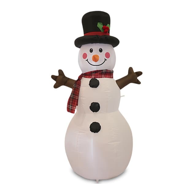 122 cm oppustelig julesnemand, lysende udendørs havedekoration, julefest Us regulations