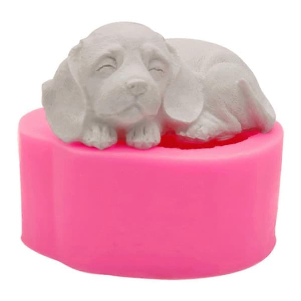 3D Hund Silikonform Mousse Bröd Bakverk Köksredskap Form