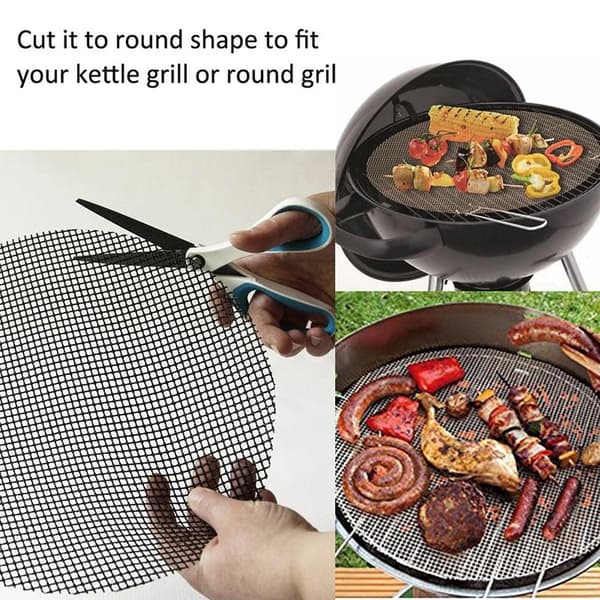 3/6/10 STK Non-Stick BBQ Grillmatte Netting Fôr Matlagingsgrillplate Bakeunderlag 40X30cm-3STK