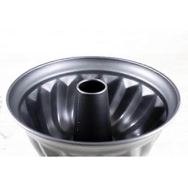 Gresskarkakeform 24 cm, rustfritt stål, metallisk svart